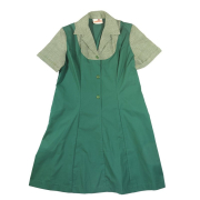 GREEN CHECKERED DRESS  